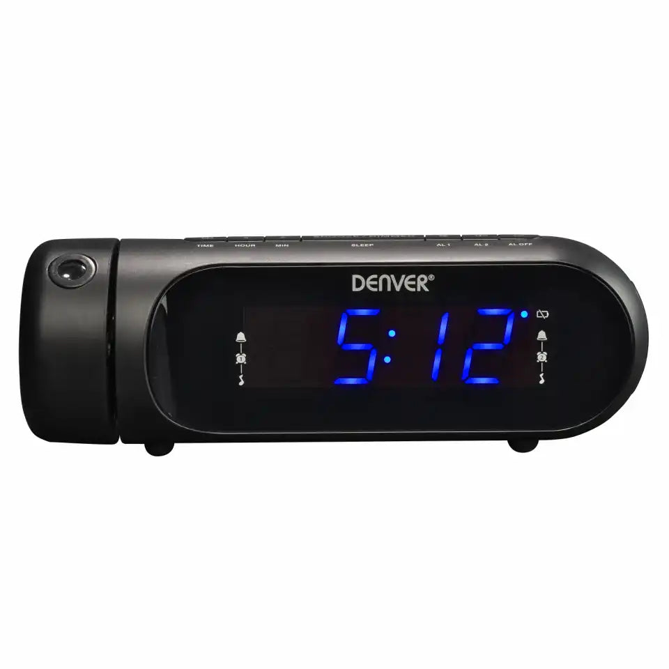 Radio reloj Denver con proyección y doble alarma | CPR-700